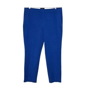 J Crew Martie Royal Blue Slim Fit Ankle Cropped Pant Size 12